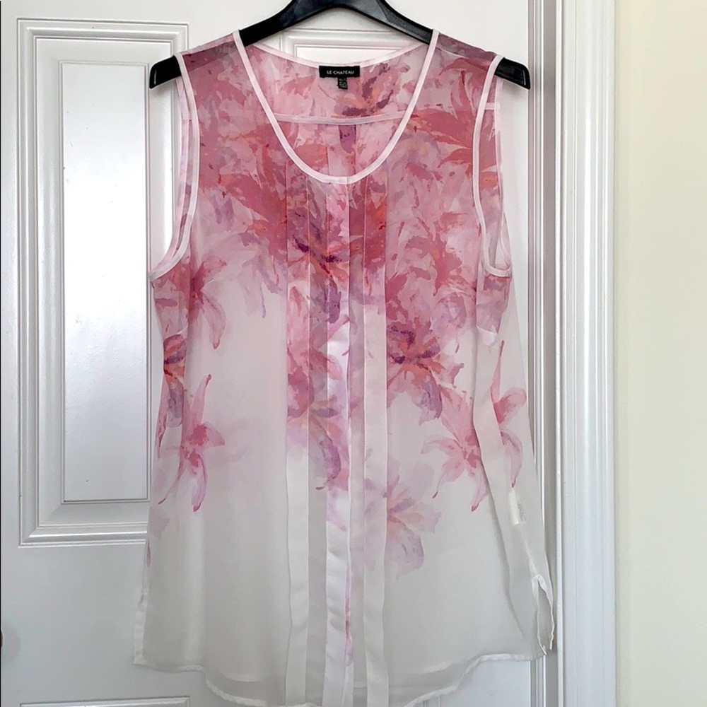 Pretty sleeveless blouse / tunic/ tank top